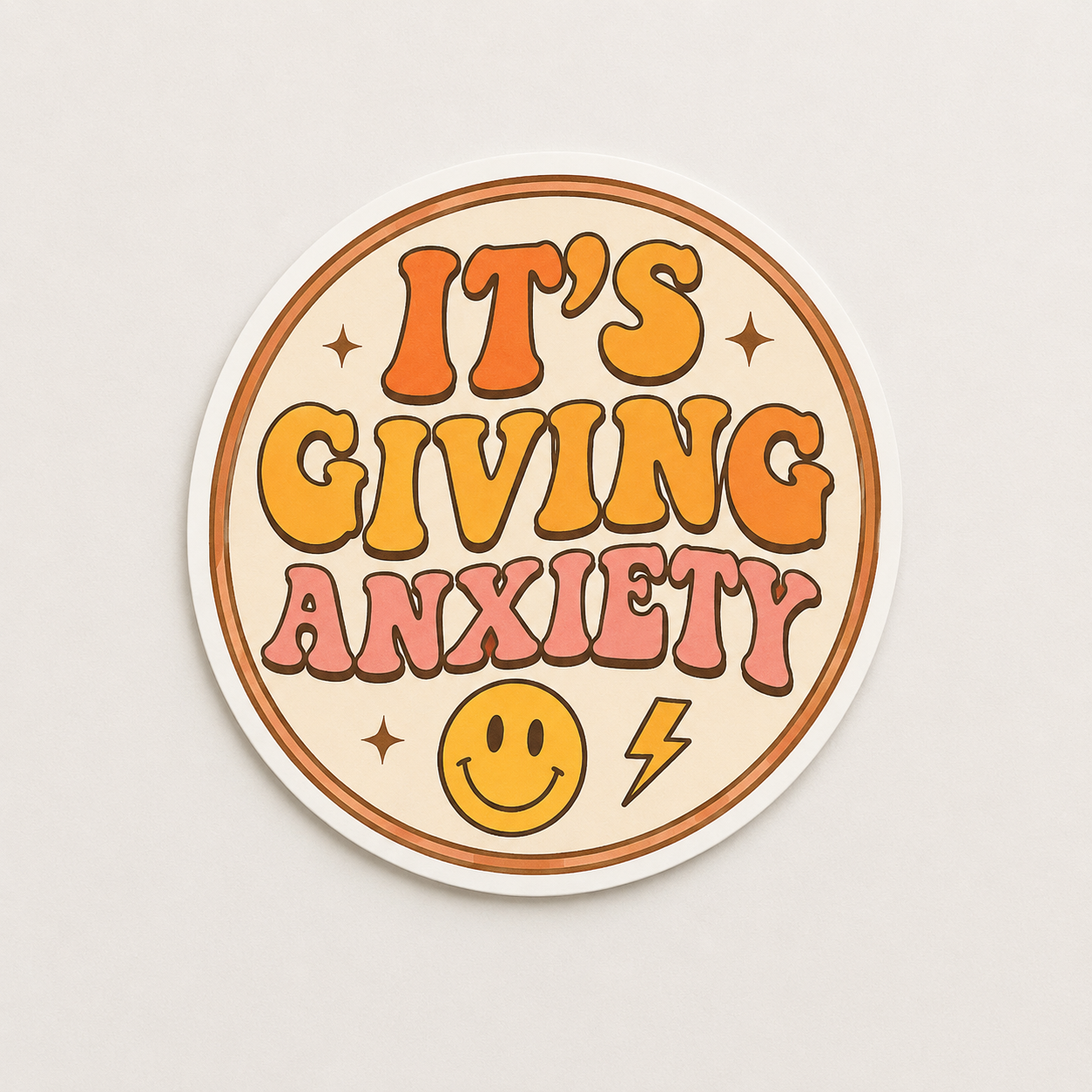 It's Giving Anxiety Sticker