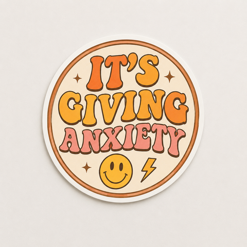 It's Giving Anxiety Sticker
