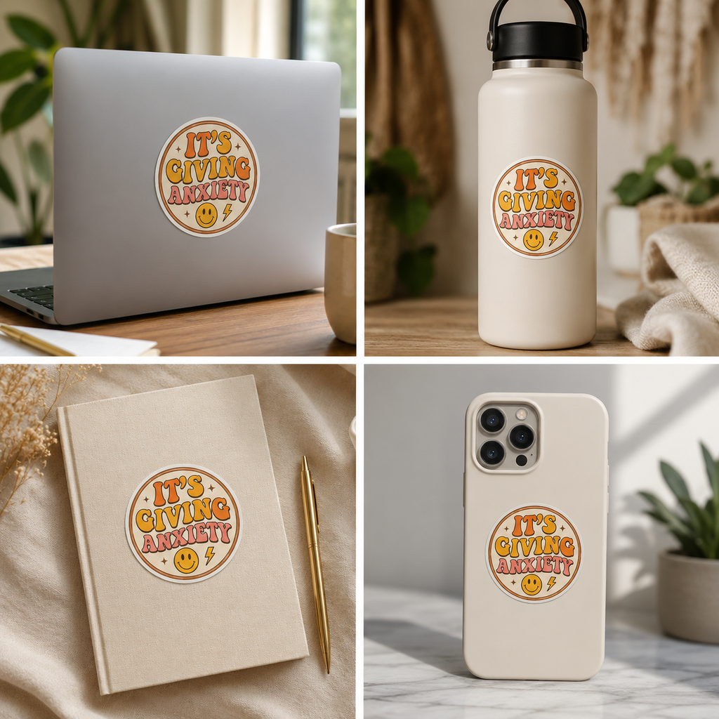 It's Giving Anxiety Sticker