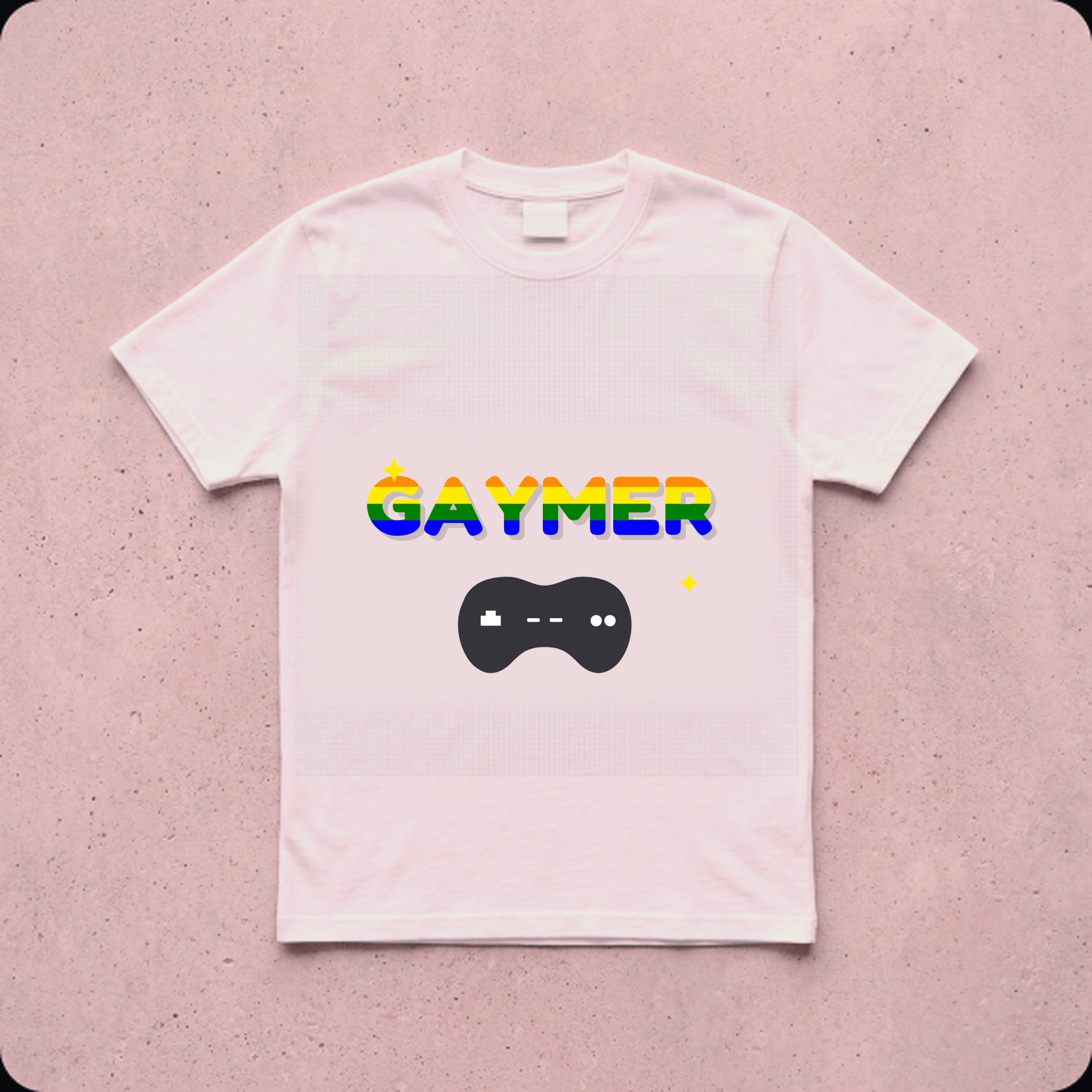 Gaymer Retro Glitch Tee
