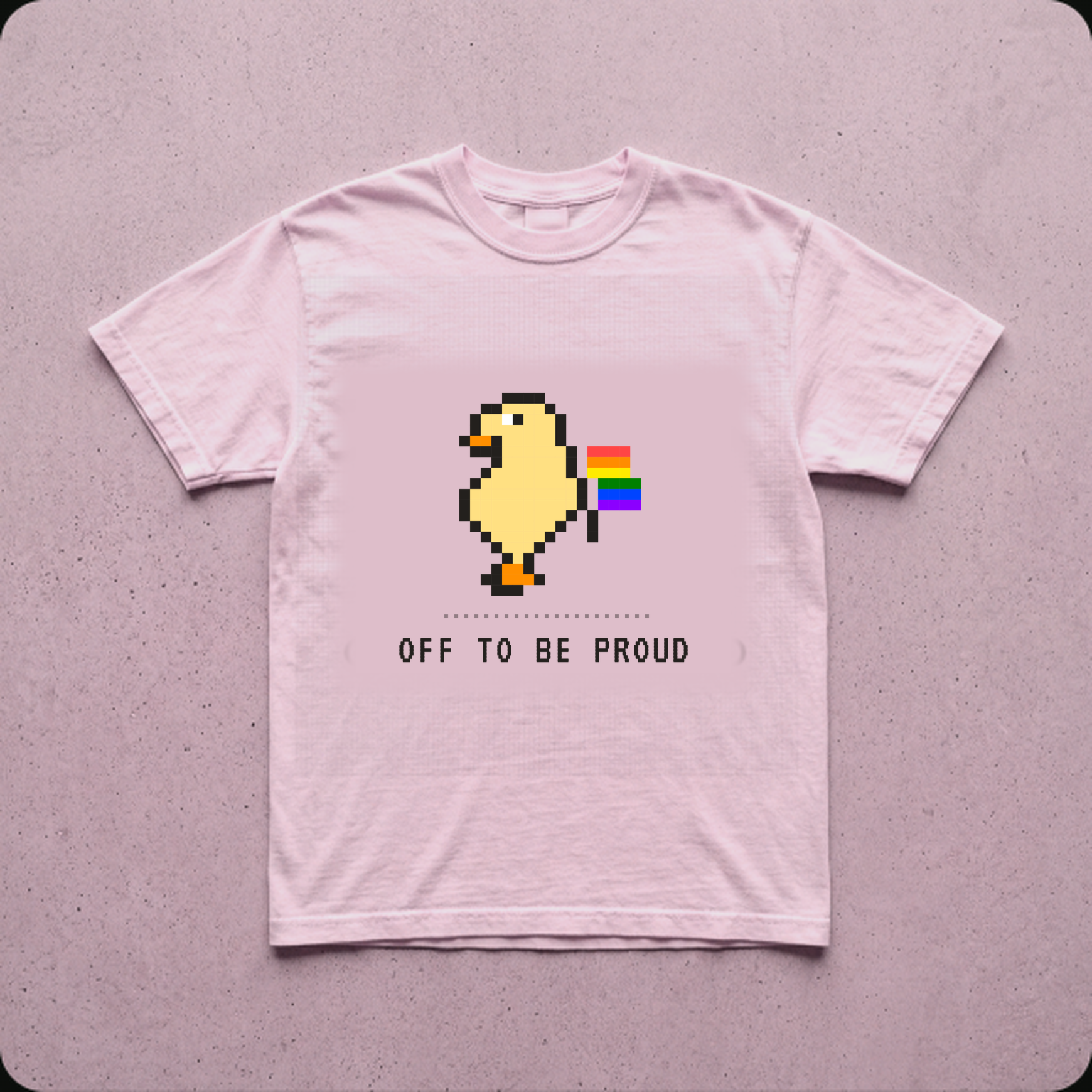 Pixel Duck 'Off To Be Proud' Tee