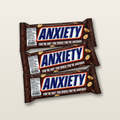 Anxiety Bar — three identical stickers