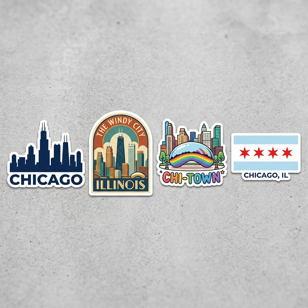 Chicago Sticker Pack (Set of 4)