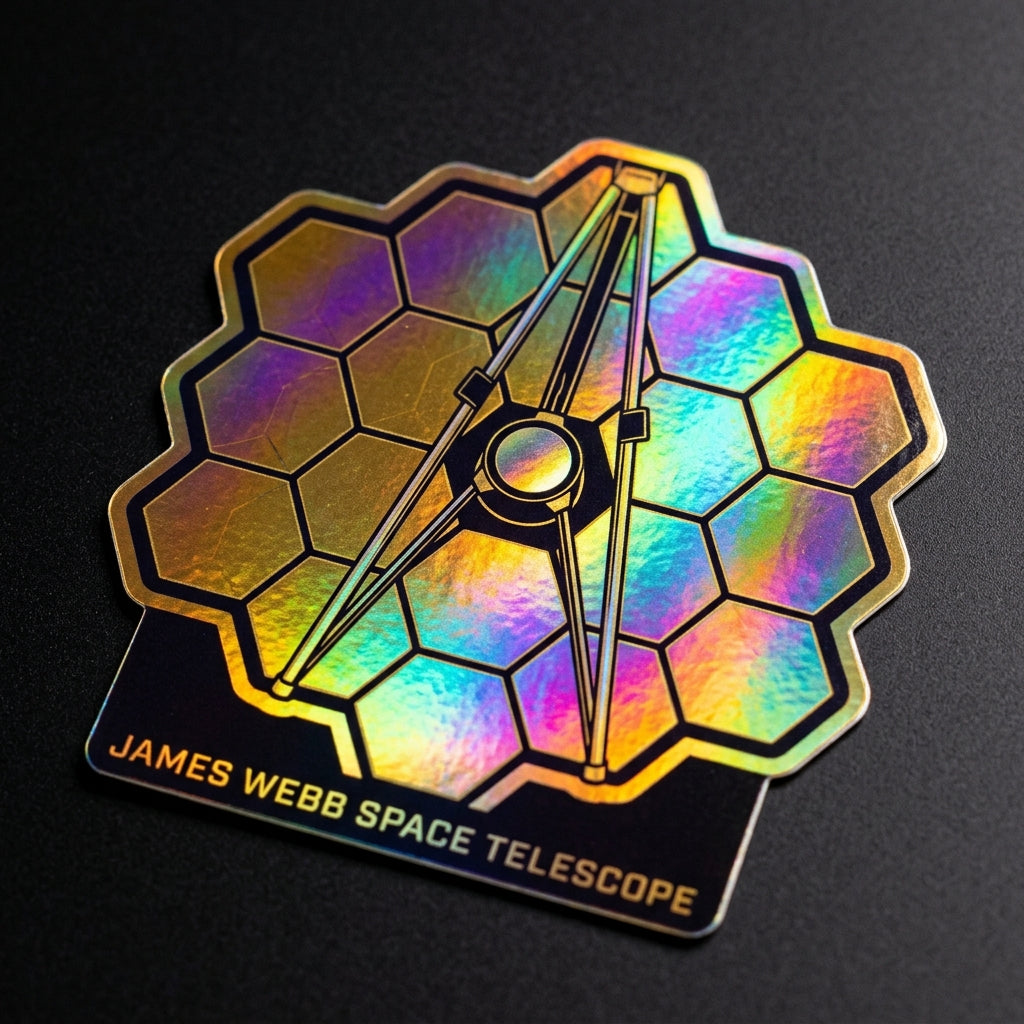 James Webb Telescope Holographic Sticker