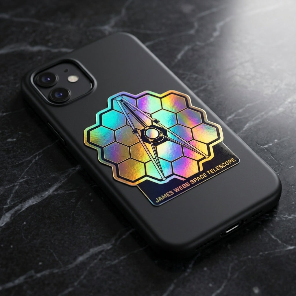 James Webb Telescope Holographic Sticker